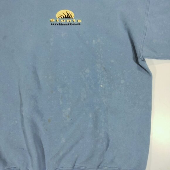 Vtg 80s 90s STUNTS UNLIMITED Elite Hollywood Stunt Man Shirt M Film Movie Action - Picture 2 of 12